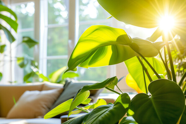 Rincón con planta y luz natural para una pausa tranquila